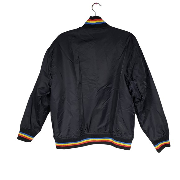 RMBZ Root of Money Boyz Men's size X-Large Black & Rainbow Jacket - Picture 6 of 10